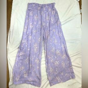 BP Lavender Floral Smocked Top